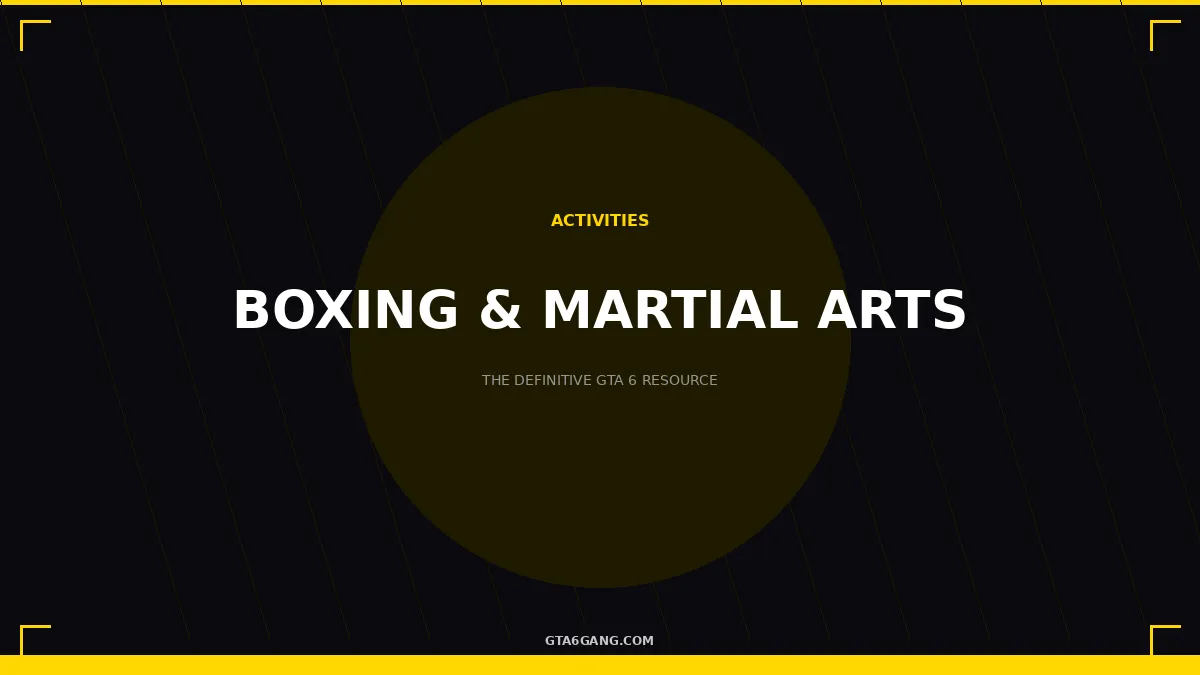 Boxing & Martial Arts in GTA 6