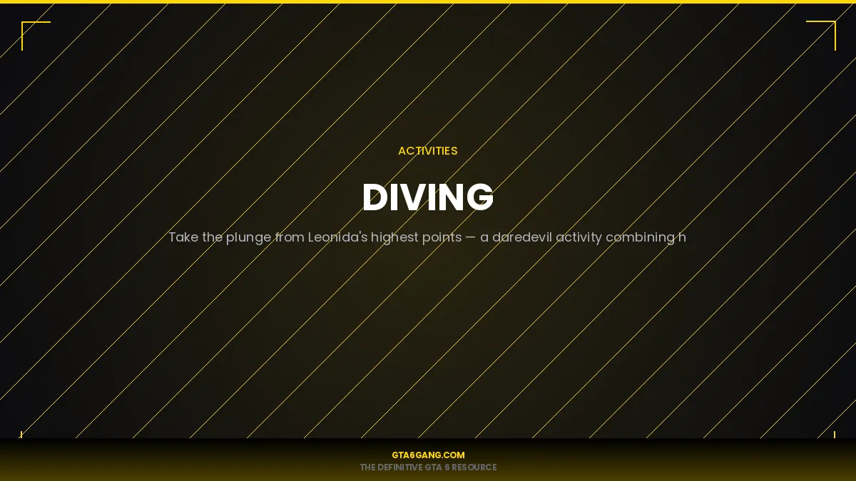 Cliff Diving in GTA 6 — Activities guide on GTA6Gang.com