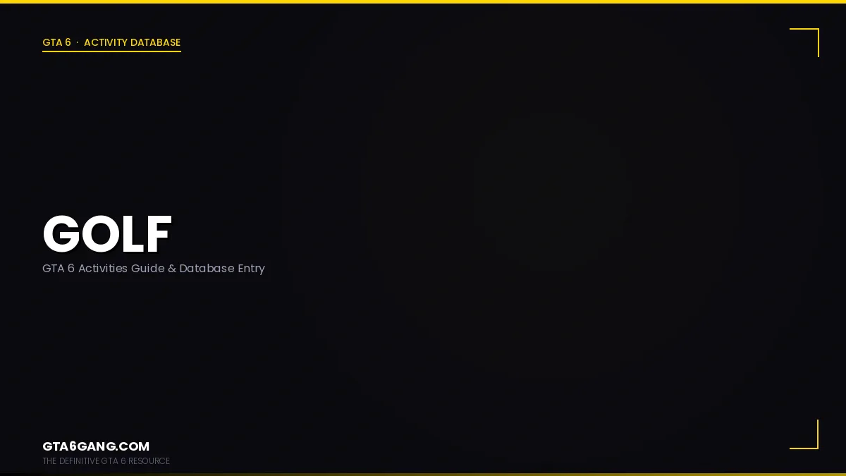 Golf in GTA 6 — Activities guide on GTA6Gang.com