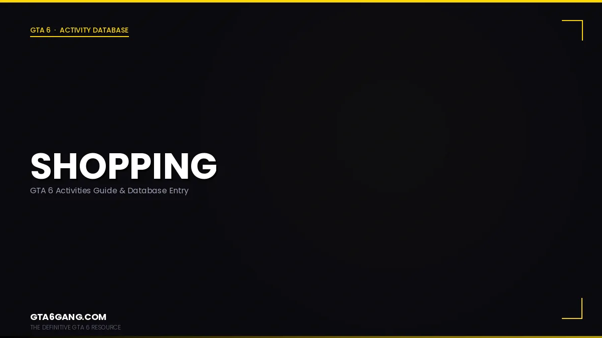 Shopping in GTA 6 — Activities guide on GTA6Gang.com