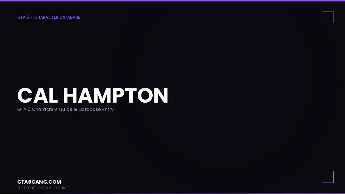 Cal Hampton character portrait in GTA 6