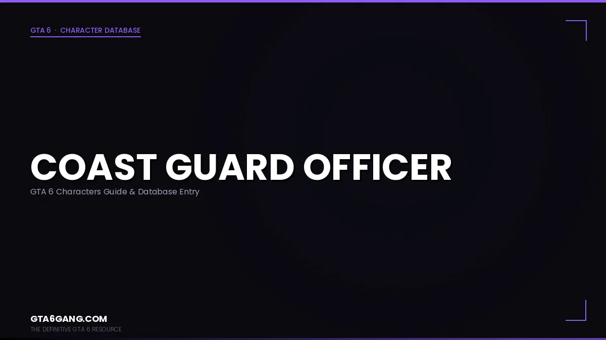 Coast Guard Officer character portrait in GTA 6