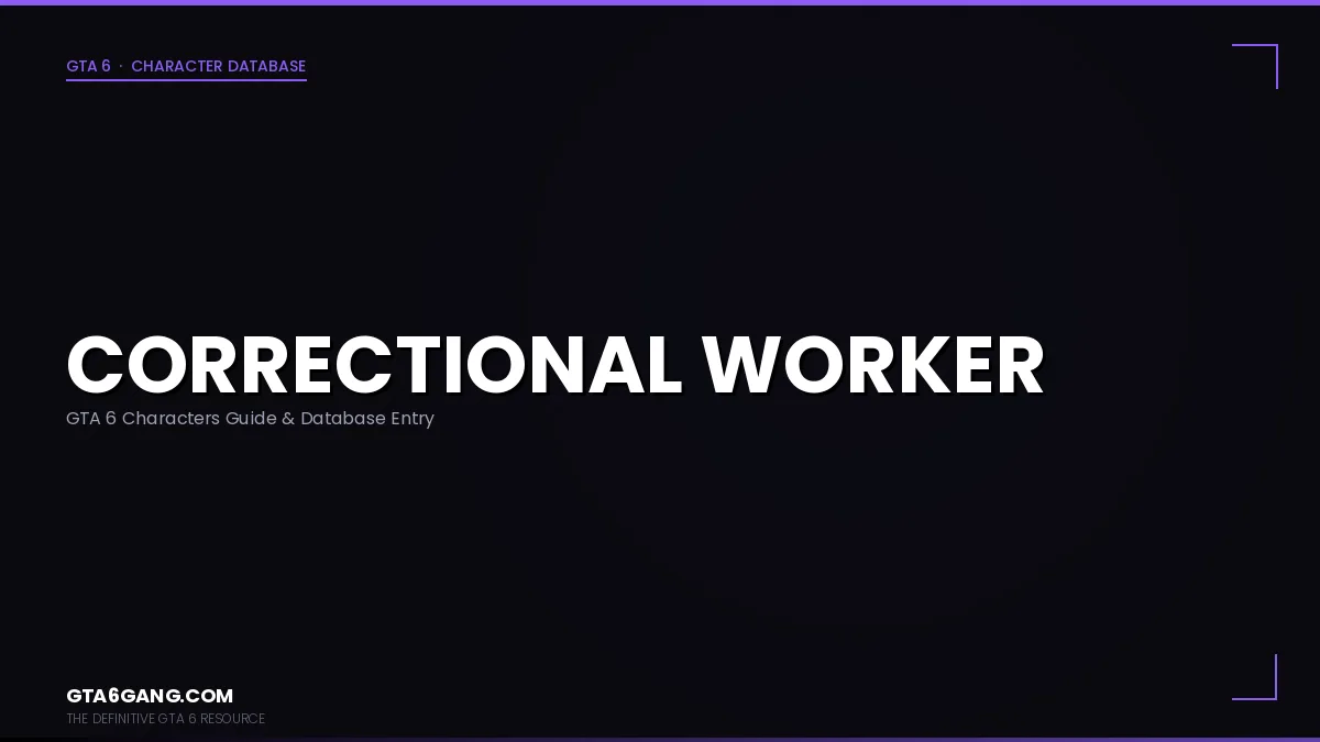 Correctional Worker character portrait in GTA 6