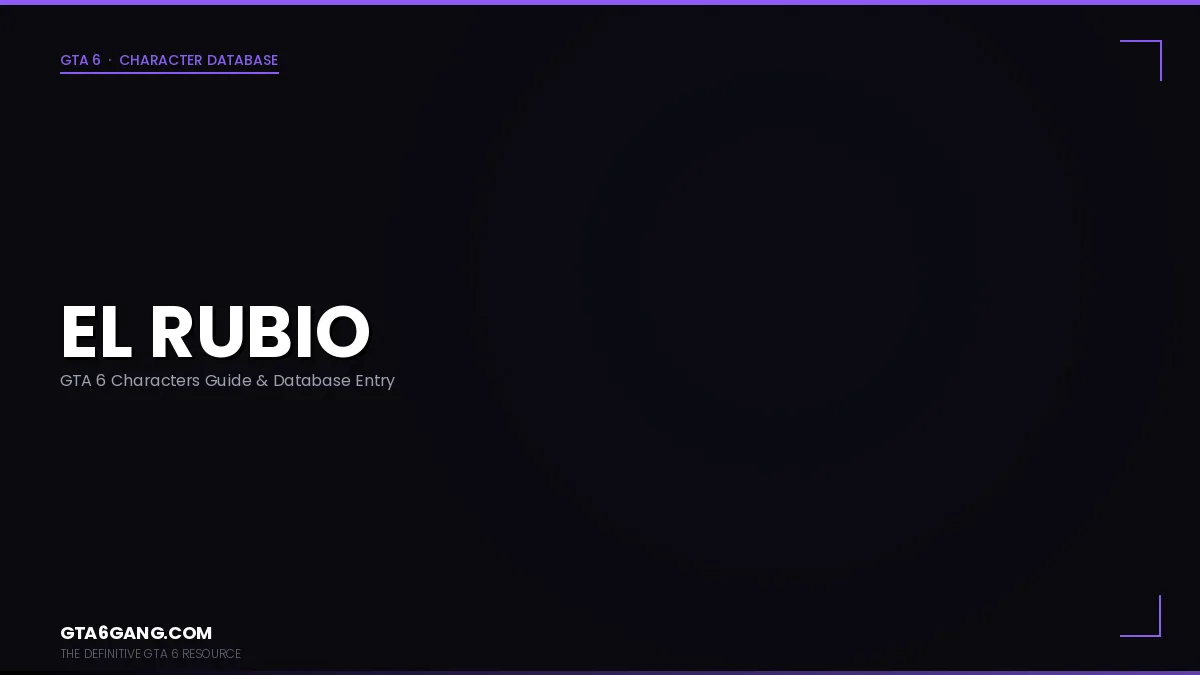 El Rubio character portrait in GTA 6