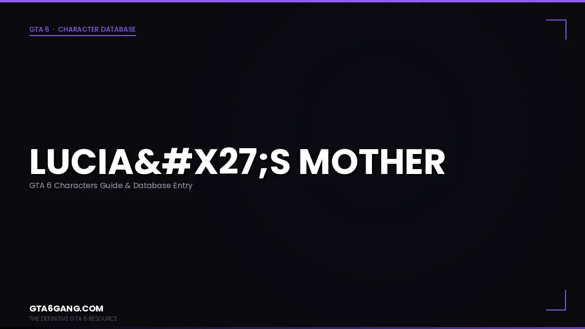 Lucia's Mother character portrait in GTA 6