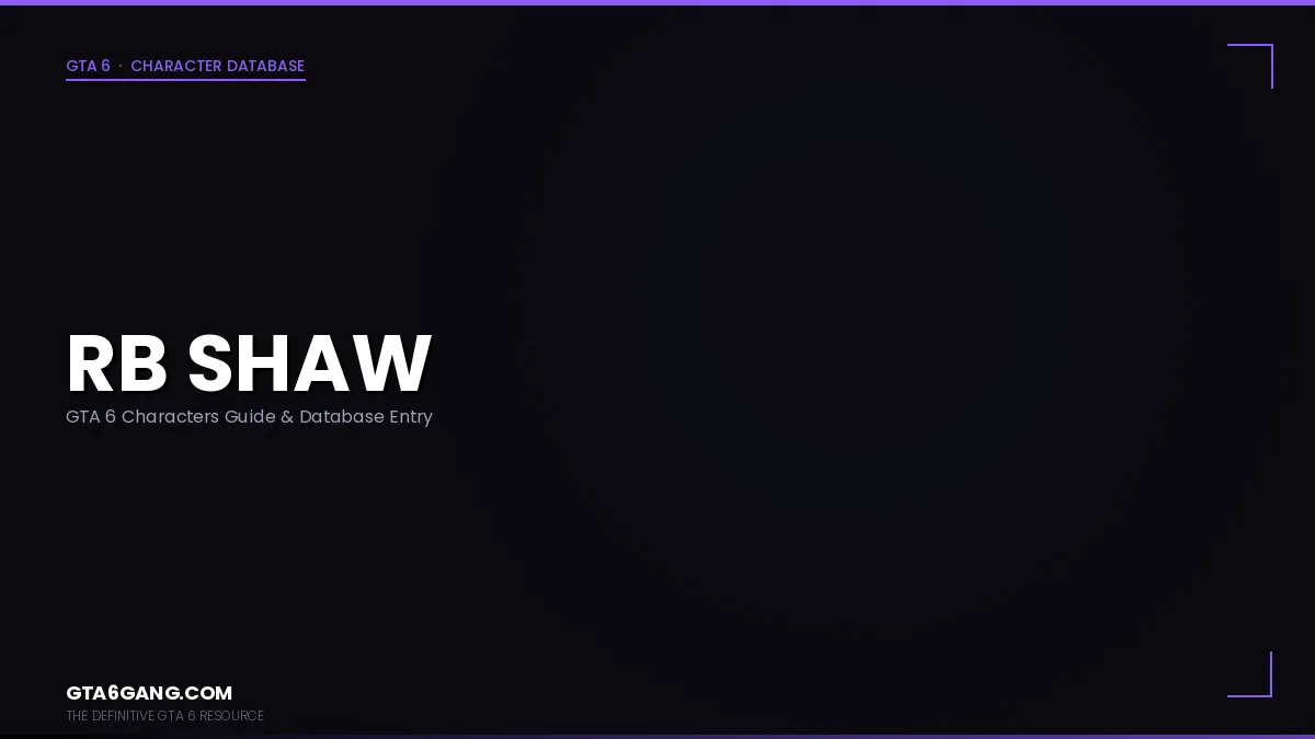 RB Shaw character portrait in GTA 6