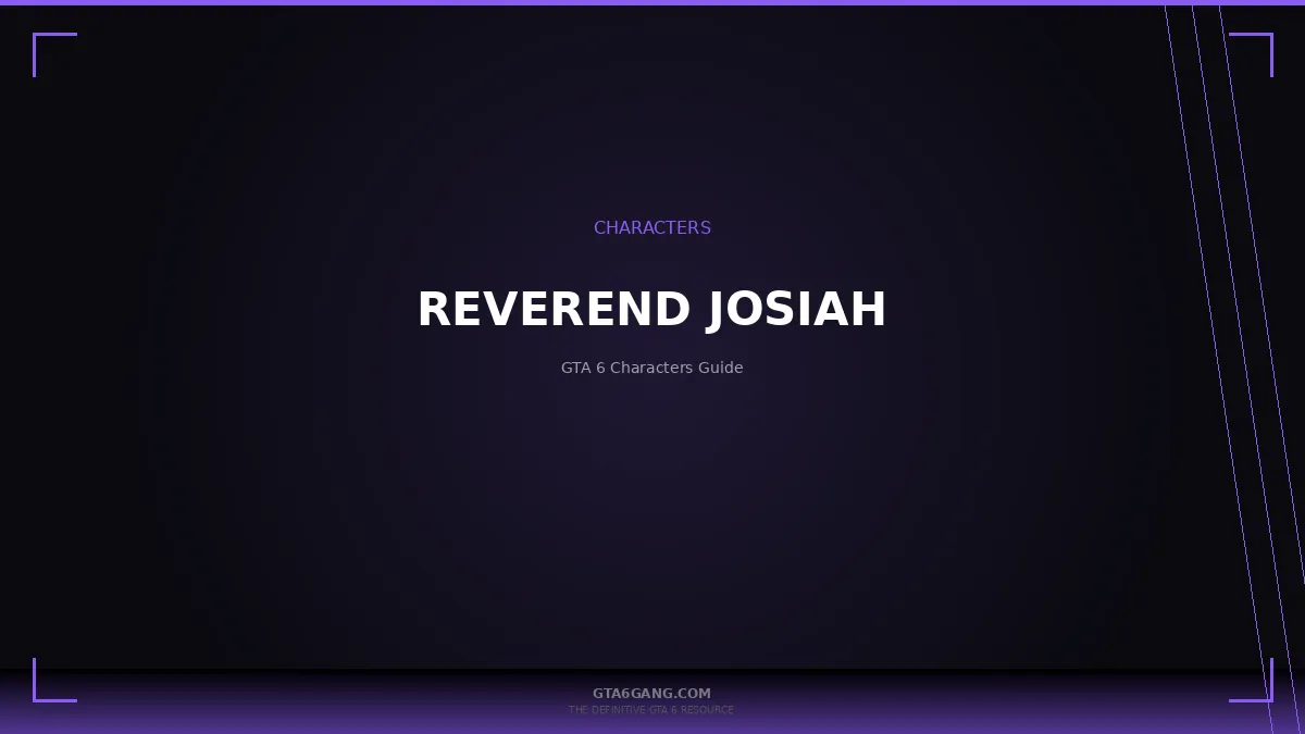 Reverend Josiah — reference image