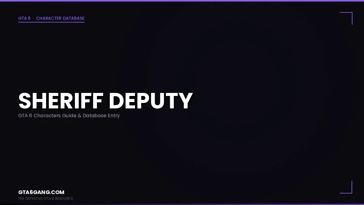 Sheriff Deputy character portrait in GTA 6