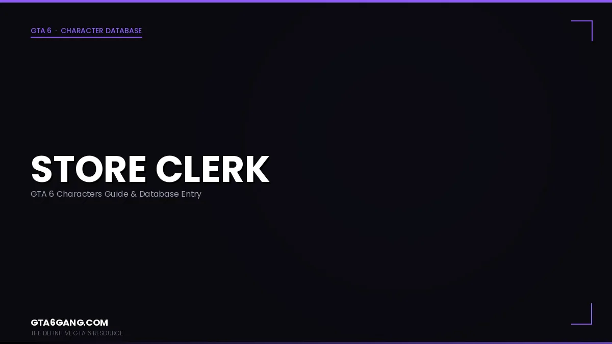 Store Clerk character portrait in GTA 6