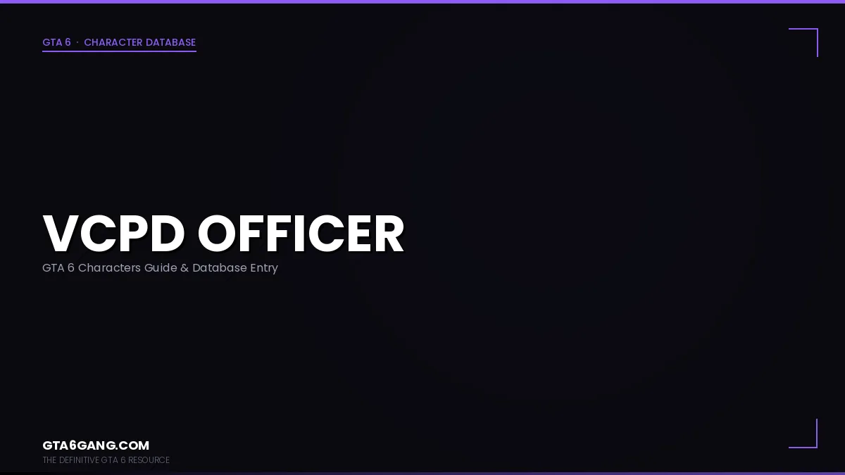 VCPD Officer character portrait in GTA 6