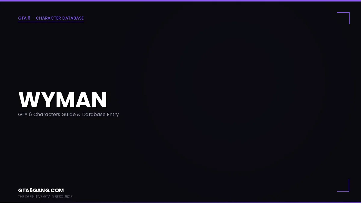 Wyman character portrait in GTA 6