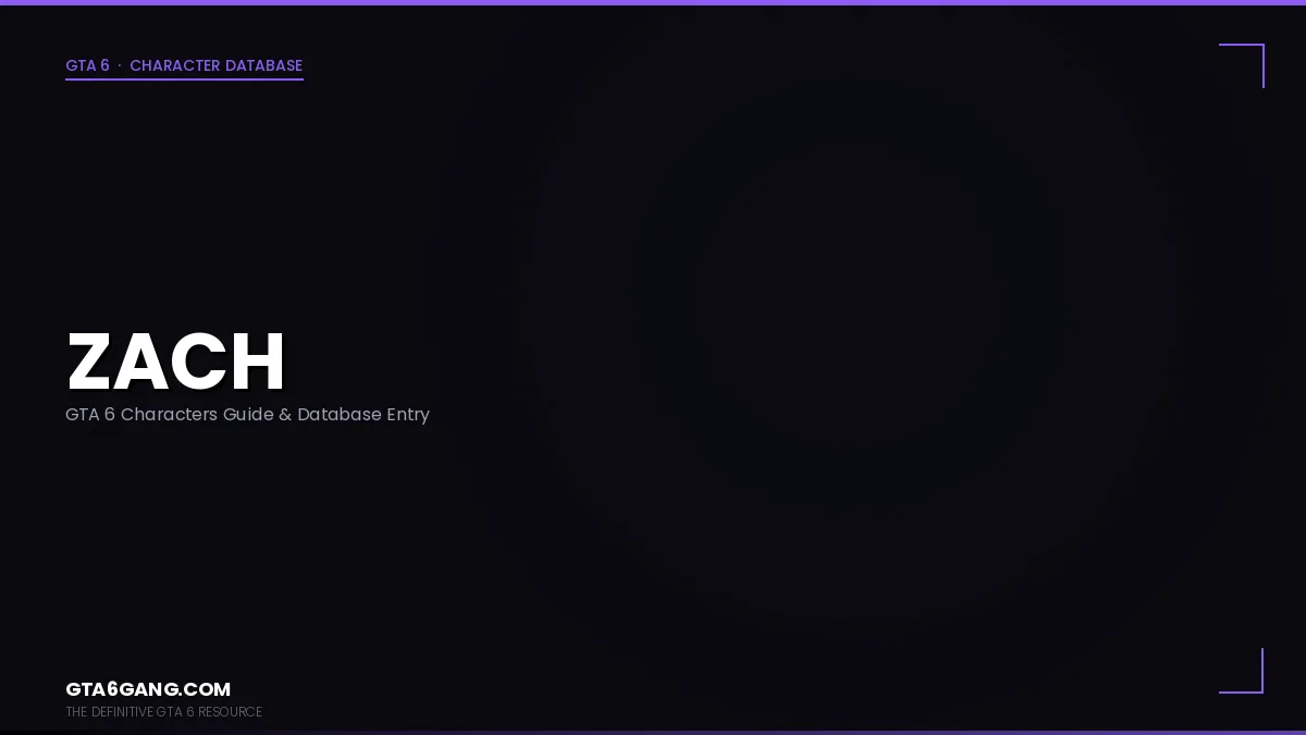 Zach character portrait in GTA 6