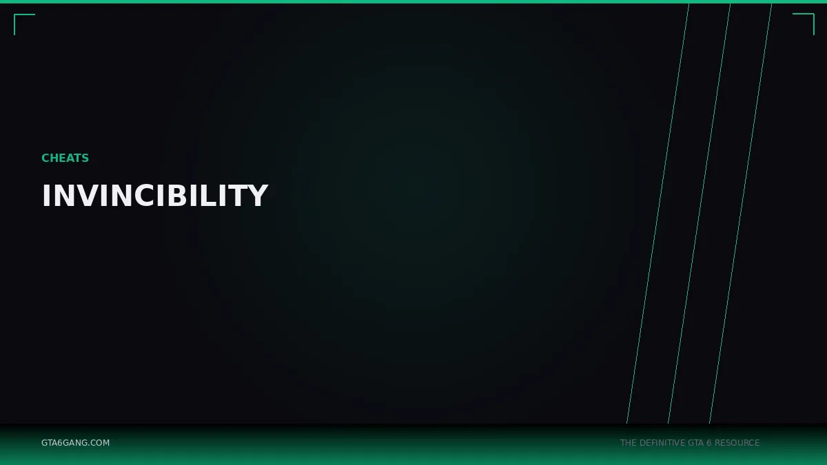 Invincibility in GTA 6 — Cheats guide