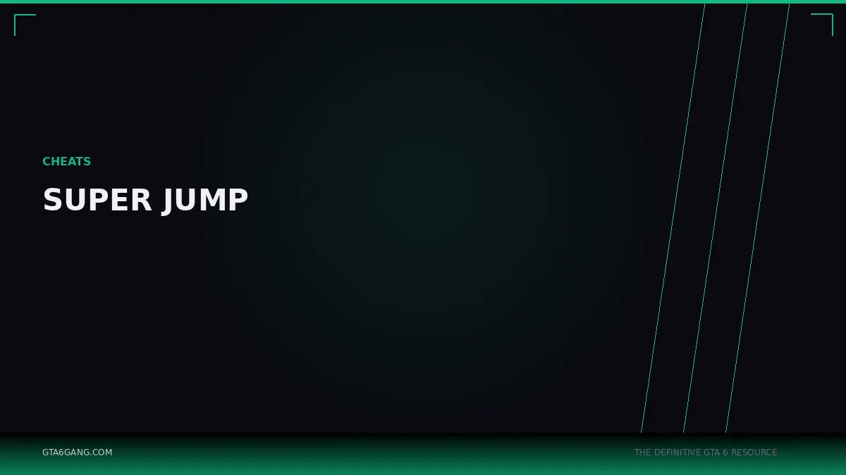 Super Jump in GTA 6 — Cheats guide
