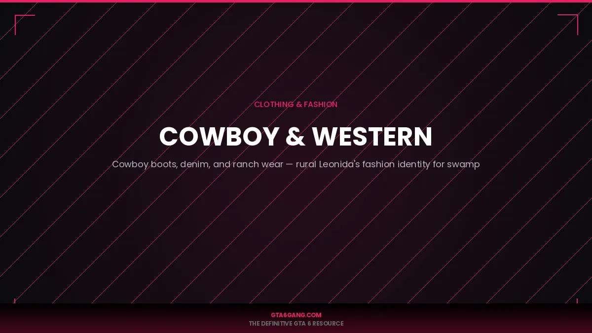 Cowboy Western in GTA 6 — Clothing guide and database entry on GTA6Gang.com