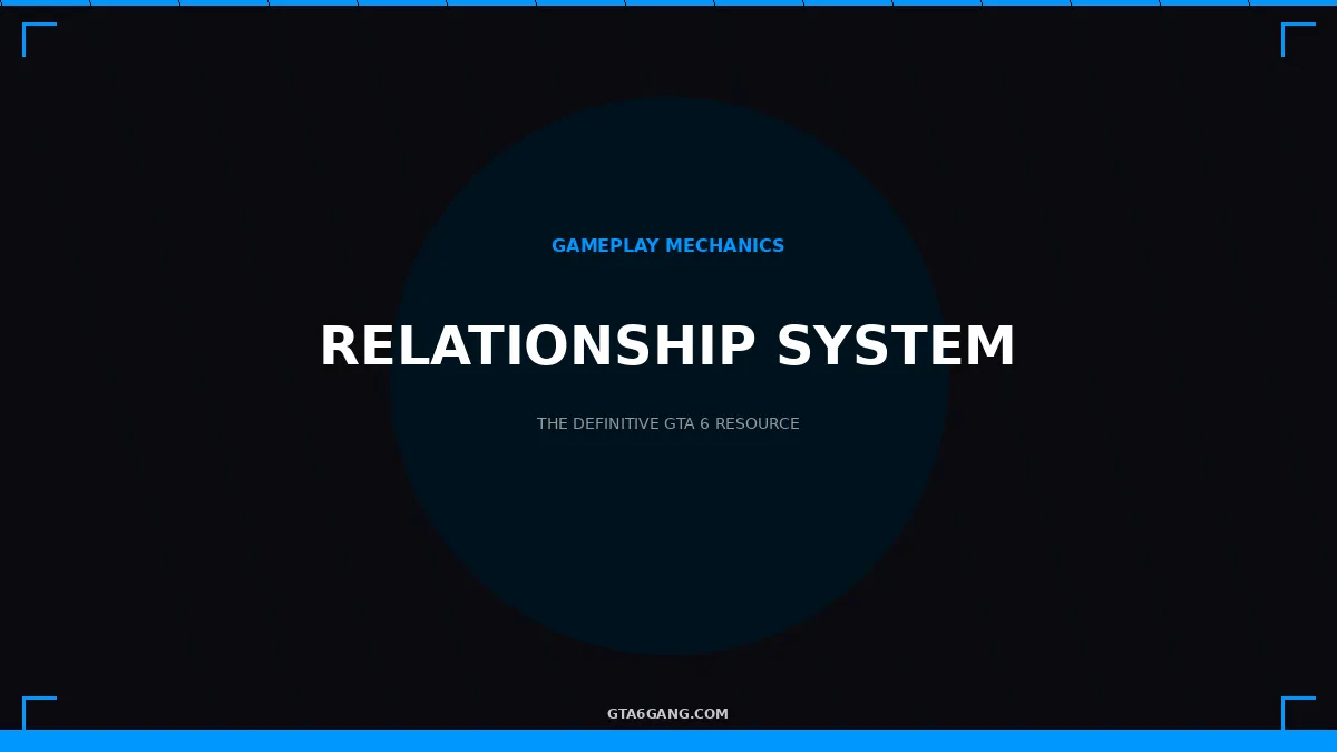 Relationship System in GTA 6