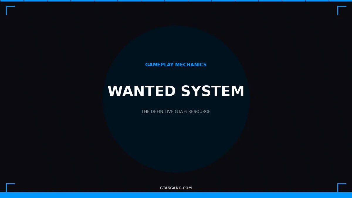 Wanted System in GTA 6