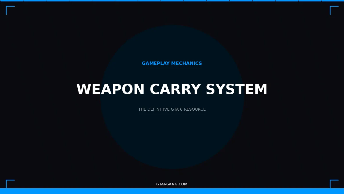 Weapon Carry System in GTA 6