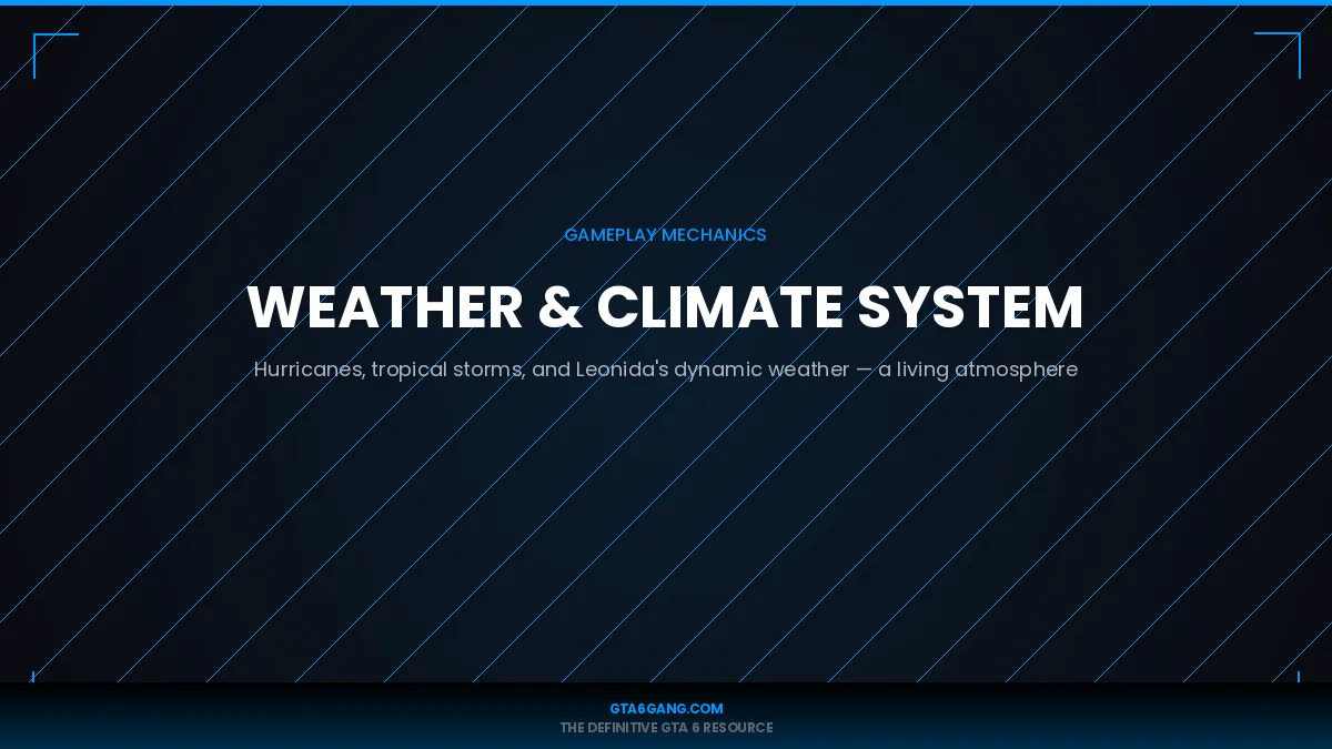 Weather & Climate System in GTA 6 — Gameplay Mechanics guide on GTA6Gang.com