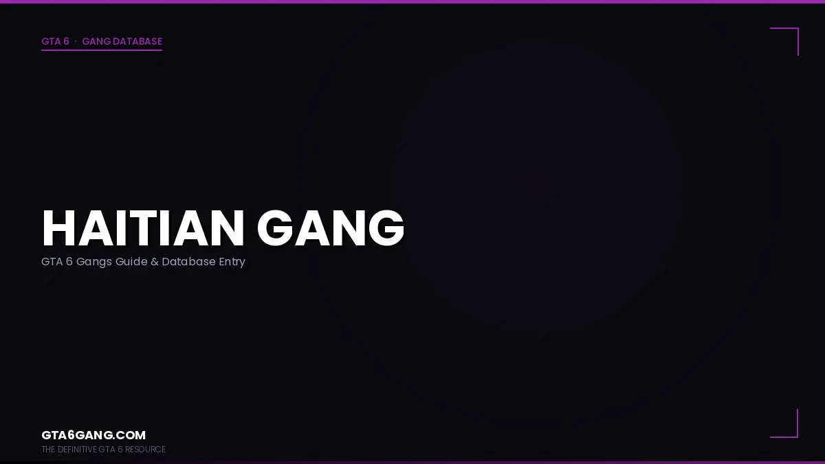 Haitian Gang in GTA 6