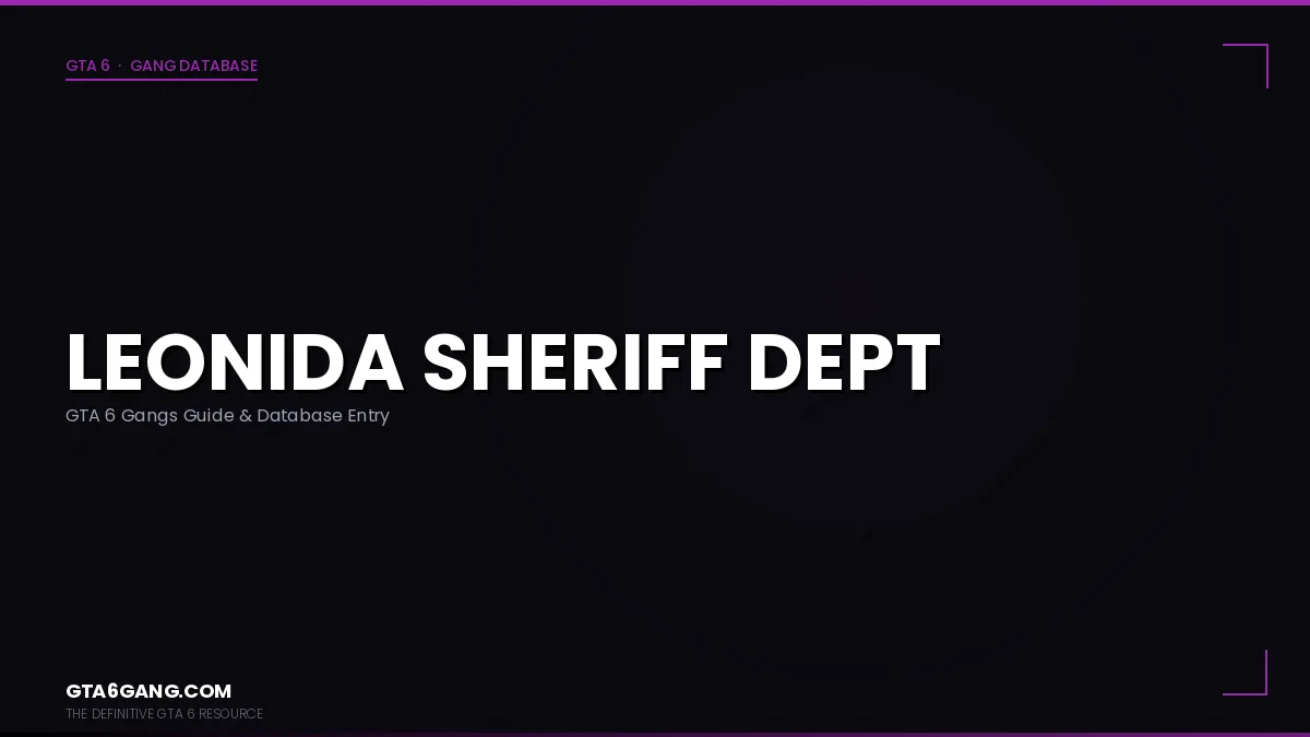 Leonida Sheriff Dept in GTA 6