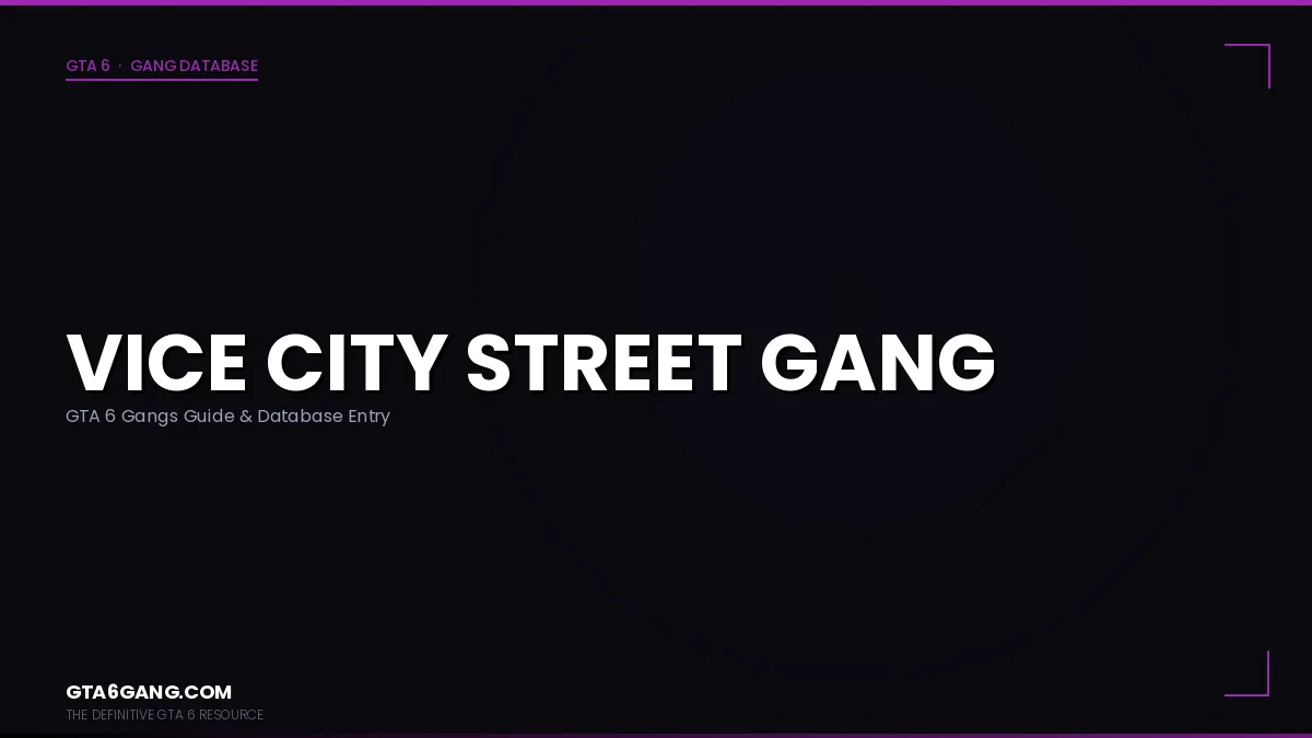 Vice City Street Gang in GTA 6