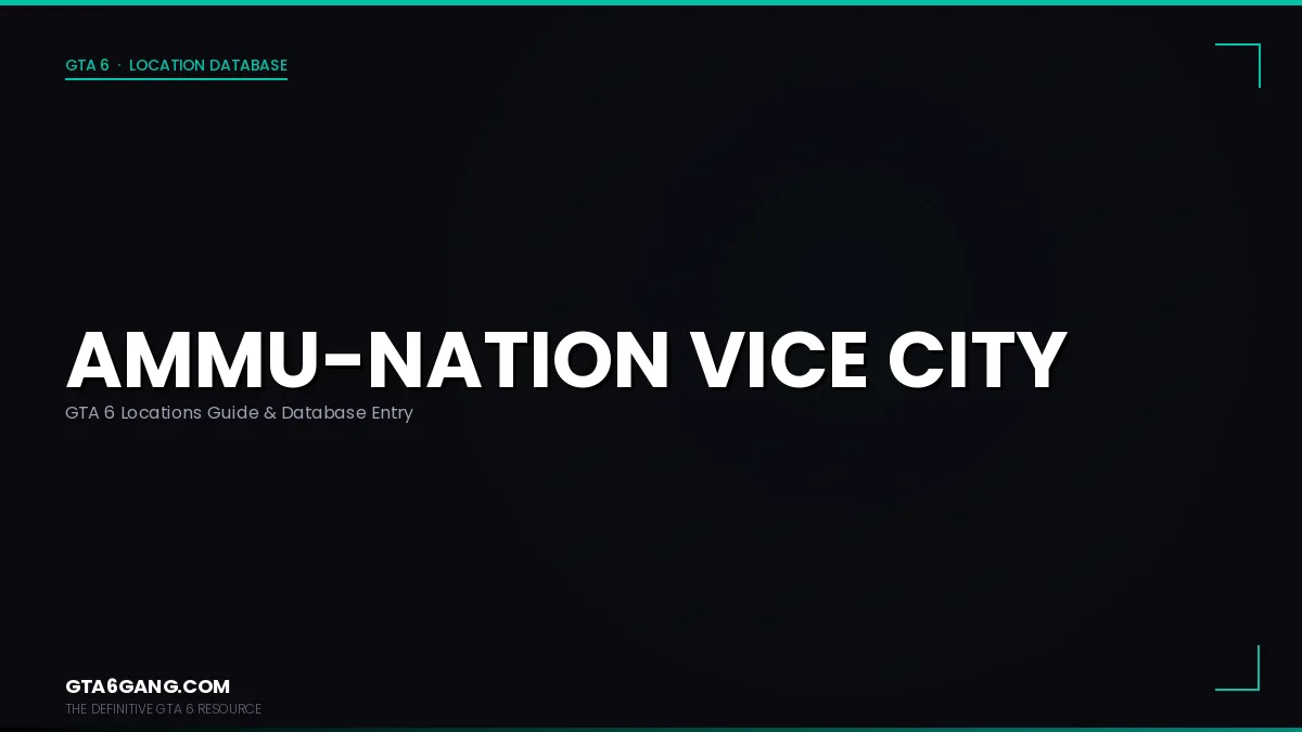 Ammu-Nation Vice City in GTA 6
