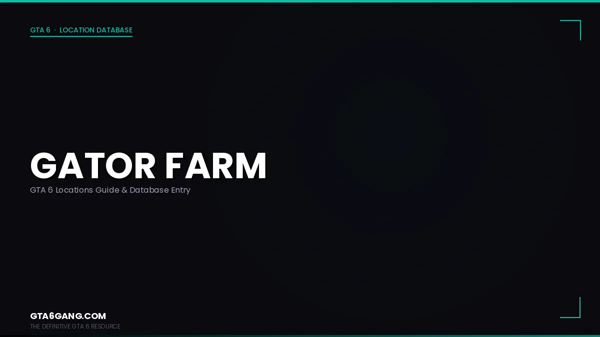 Gator Farm in GTA 6