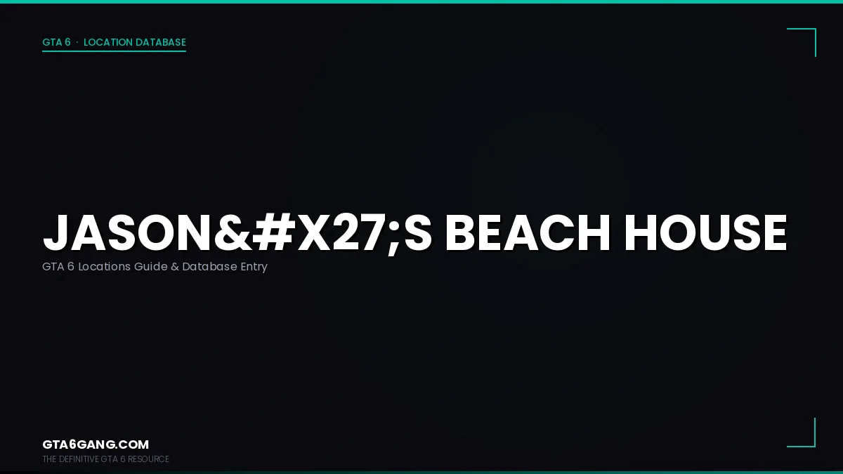 Jasons Beach House Keys in GTA 6 — Locations guide and database entry on GTA6Gang.com