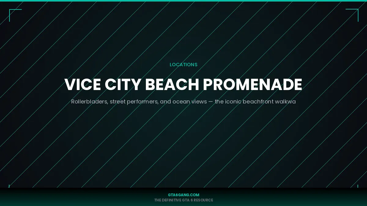 Vice City Beach Promenade in GTA 6 — guide on GTA6Gang.com