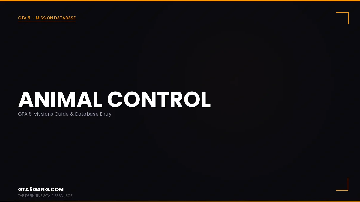 Animal Control in GTA 6