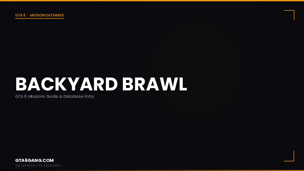 Backyard Brawl in GTA 6