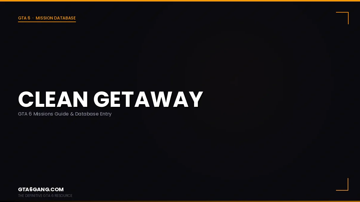 Clean Getaway in GTA 6