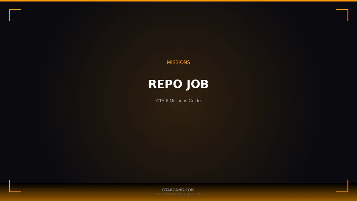 Repo Job mission in GTA 6 on GTA6Gang.com