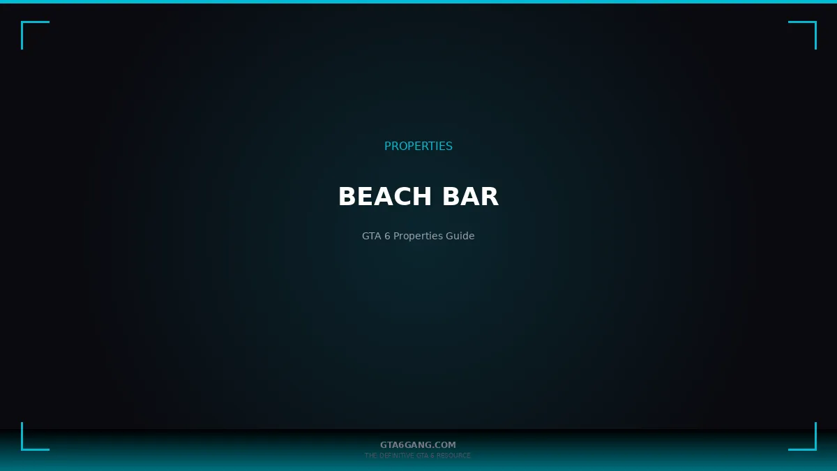 Beach Bar in GTA 6 — Properties guide on GTA6Gang.com
