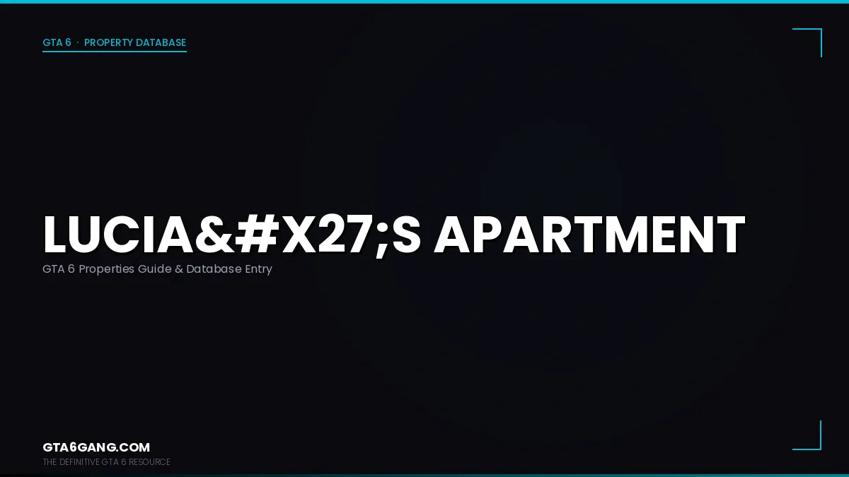 Lucias Apartment in GTA 6 — Properties guide on GTA6Gang.com