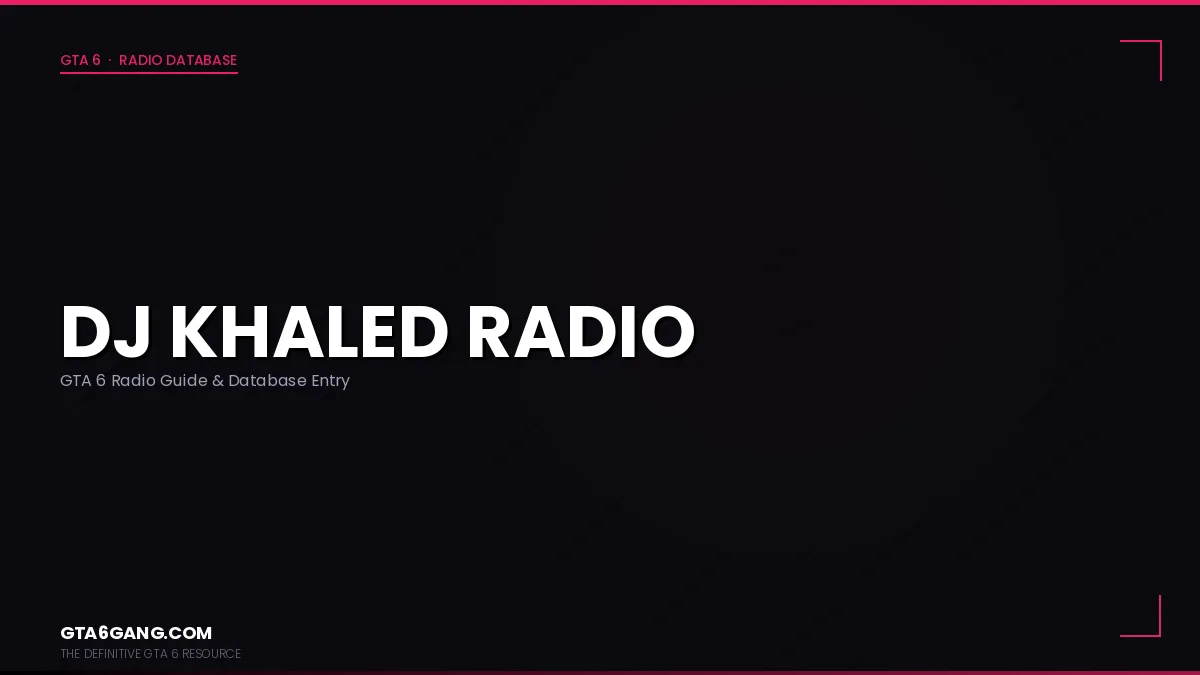 DJ Khaled Radio in GTA 6