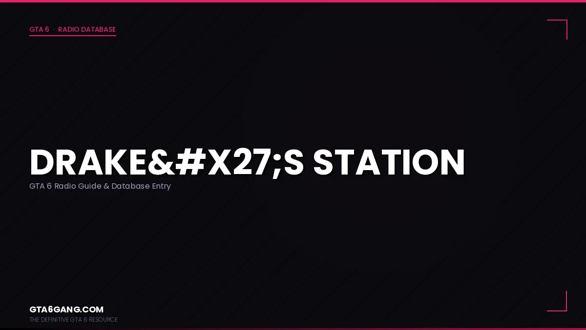 Drake's Station in GTA 6