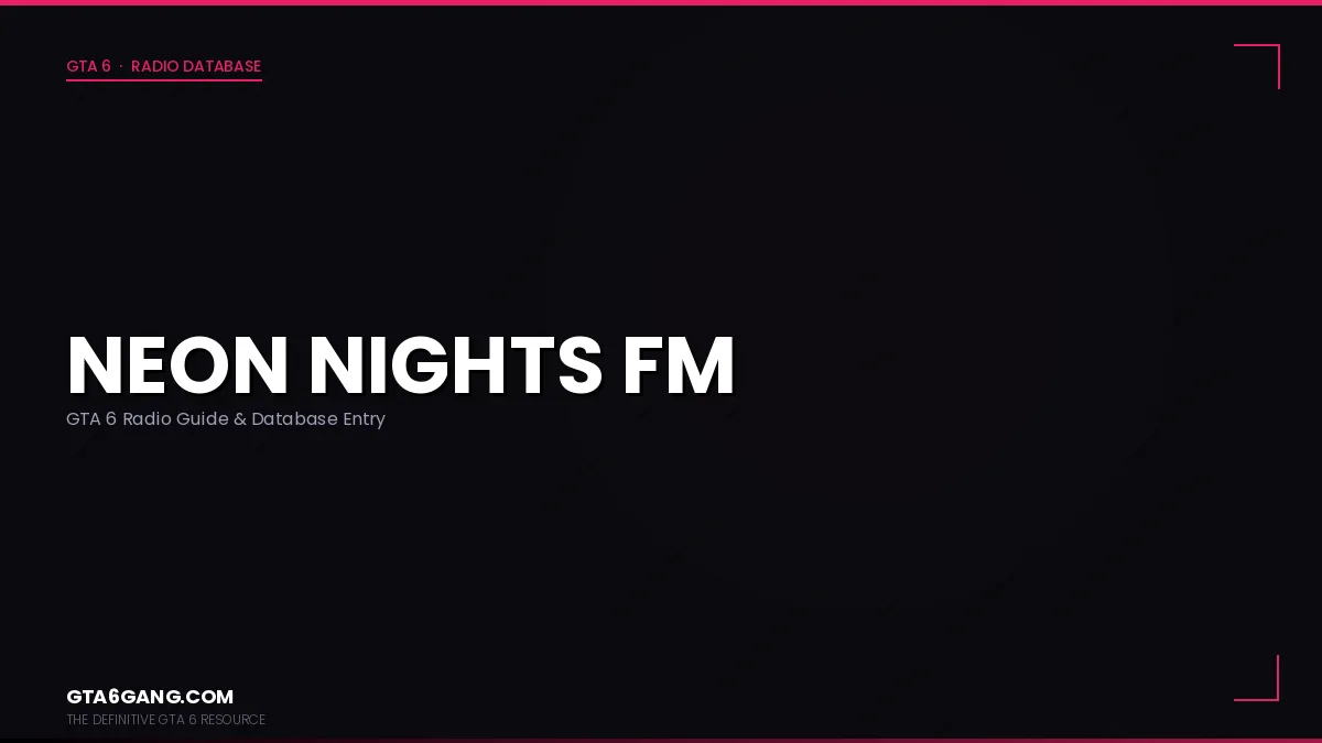 Neon Nights FM in GTA 6