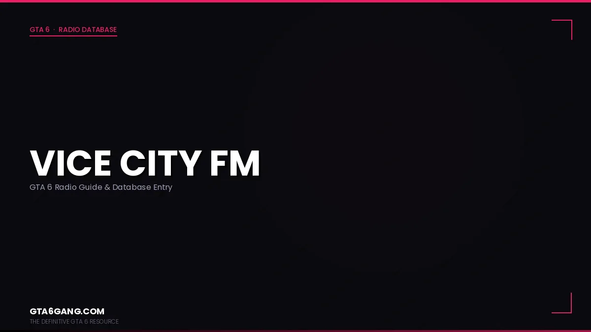 Vice City FM in GTA 6