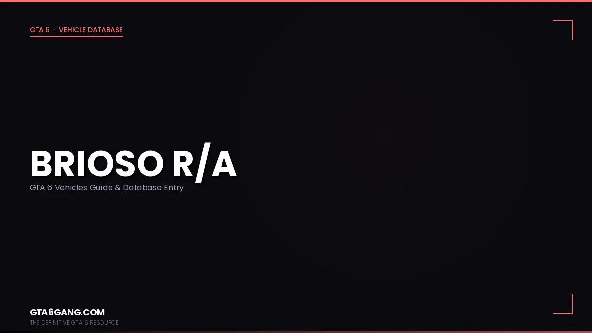 The Brioso R/A in GTA 6 — a Fiat 500 Abarth-inspired vehicle in Vice City