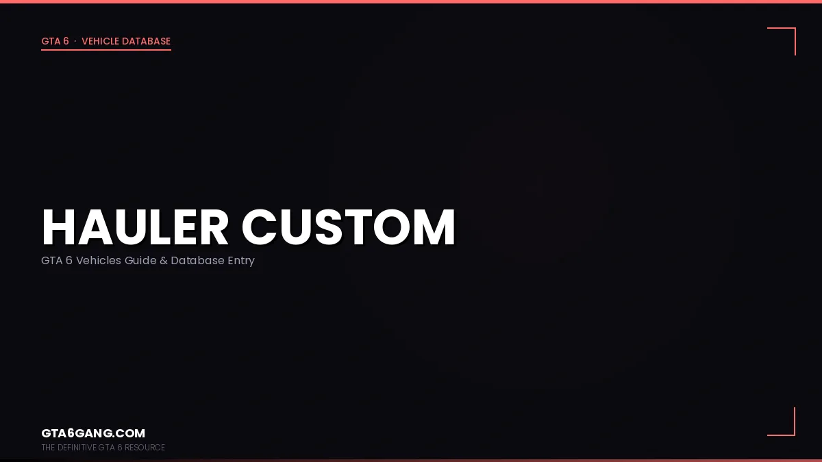 The Hauler Custom in GTA 6 — a Peterbilt 579 / Kenworth T680-inspired vehicle in Vice City