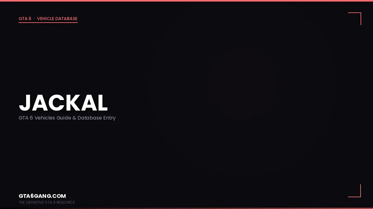 Jackal in GTA 6 — Vehicles guide and database entry on GTA6Gang.com