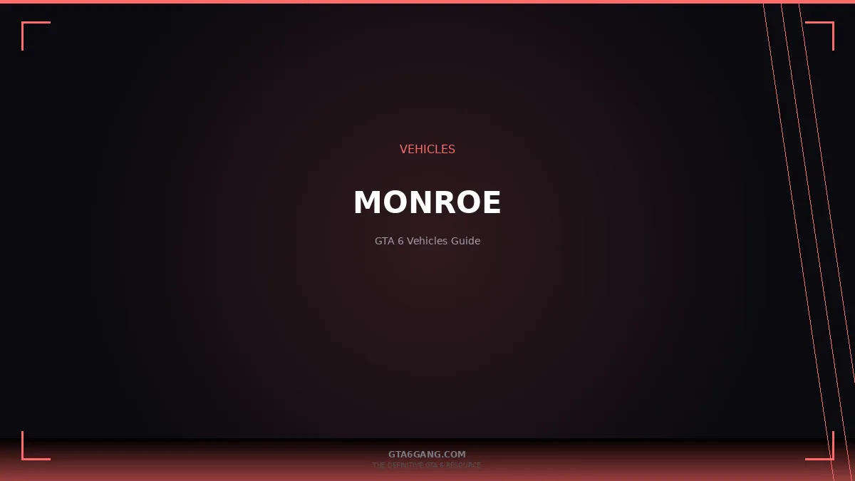Monroe in GTA 6 — Vehicles guide and database entry on GTA6Gang.com
