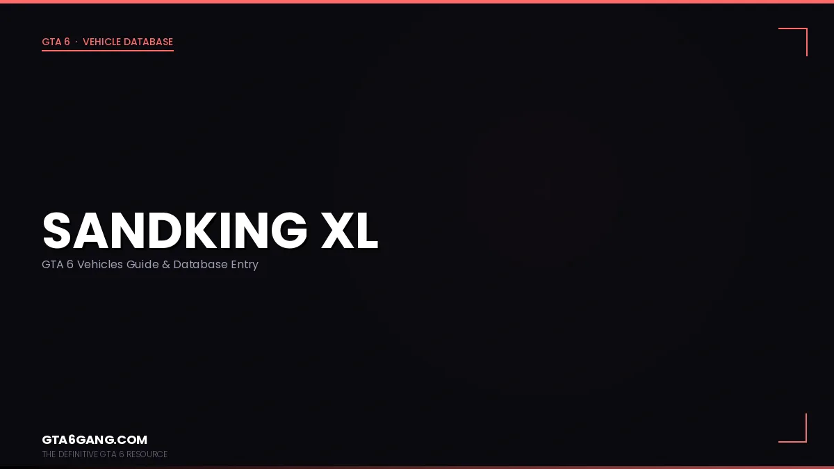 Sandking XL in GTA 6 — Vehicles guide and database entry on GTA6Gang.com