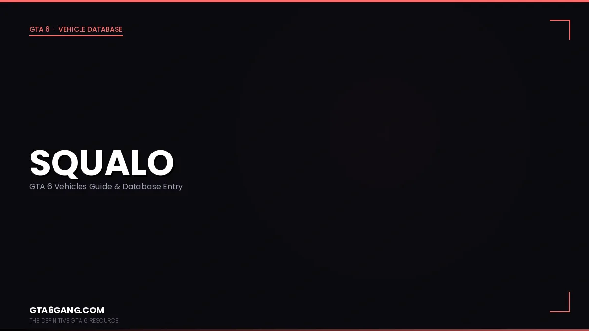 Squalo in GTA 6 — Vehicles guide and database entry on GTA6Gang.com