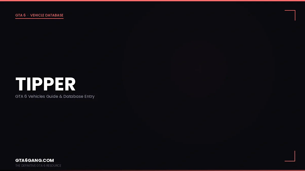 The Tipper in GTA 6 — a Mack Granite / Volvo VHD Dump Truck-inspired vehicle in Vice City