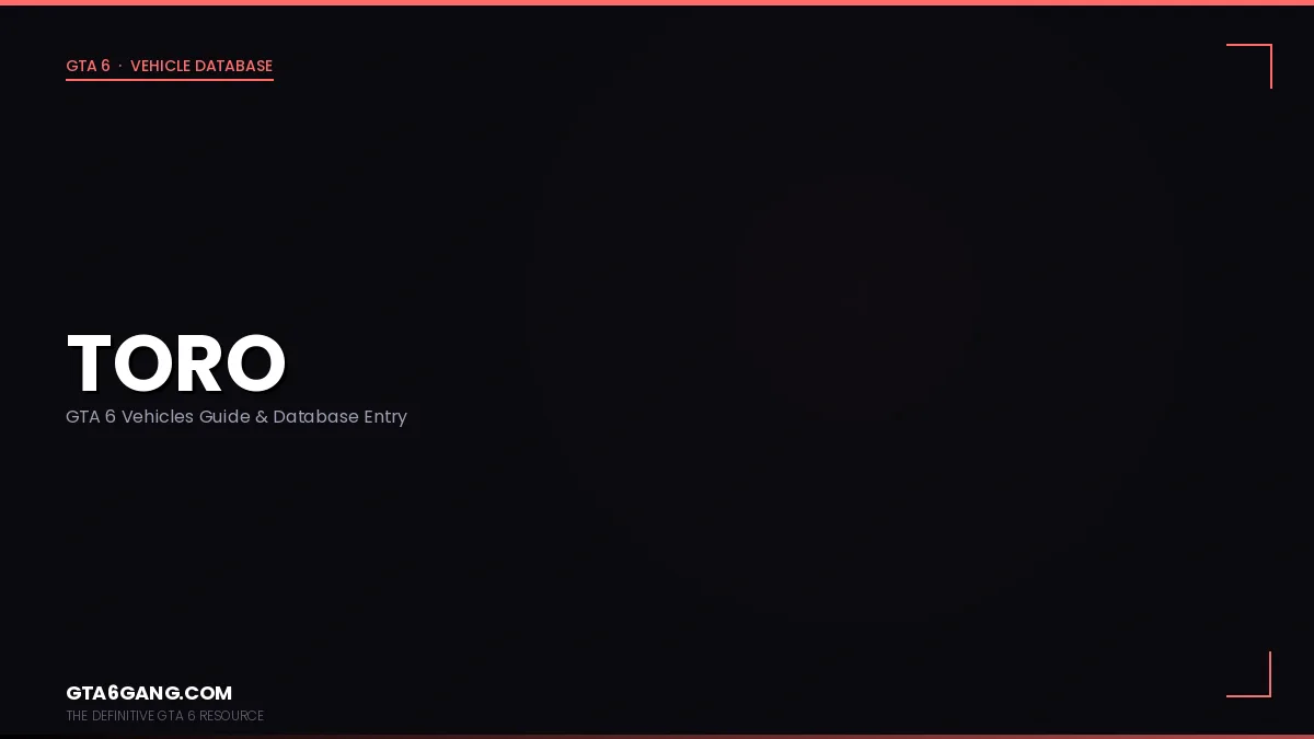 Toro in GTA 6 — Vehicles guide and database entry on GTA6Gang.com