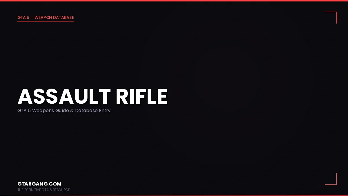 Assault Rifle weapon in GTA 6 on GTA6Gang.com