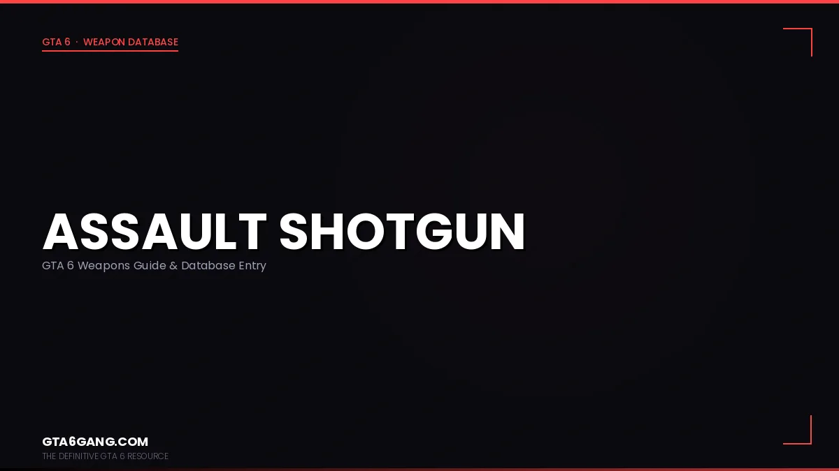 Assault Shotgun weapon in GTA 6 on GTA6Gang.com